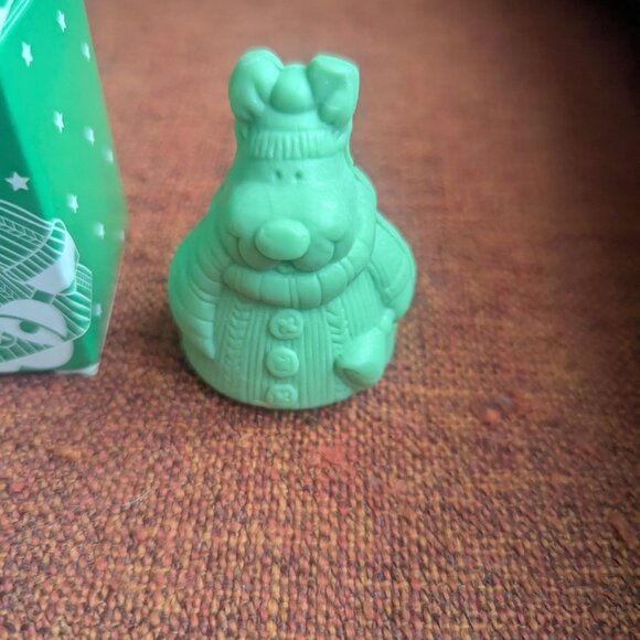 Avon Holiday Ornament Reindeer Soap Christmas 1 oz NEW Green - Picture 2 of 6